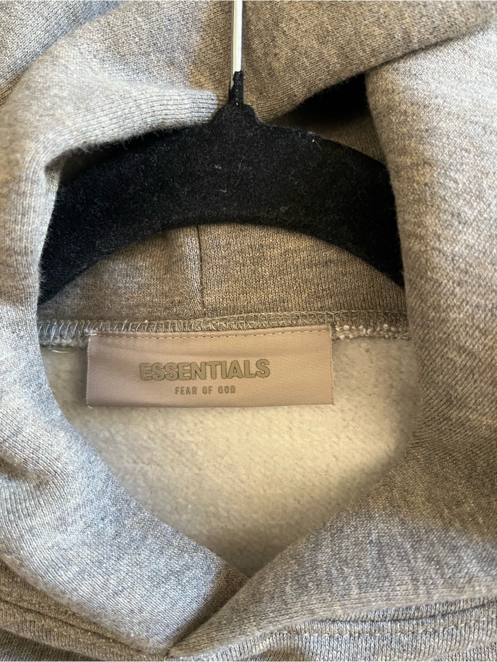Fear of God Essentials Gray Crewneck Hoodie - Picture 4 of 5